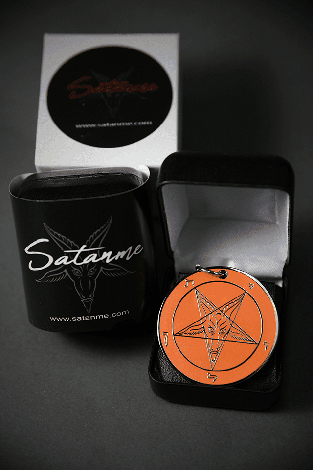 Baph-o'-lantern - Baphomet Cloisonné Medallion - Satanme