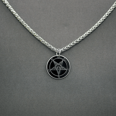 1" Baphomet Medallion - Hell Forged Steel - Satanme