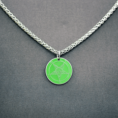 1" Baphomet Medallion - Hell Forged Steel - Satanme