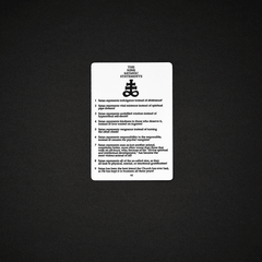 Nine Satanic Statements Sticker - Satanme