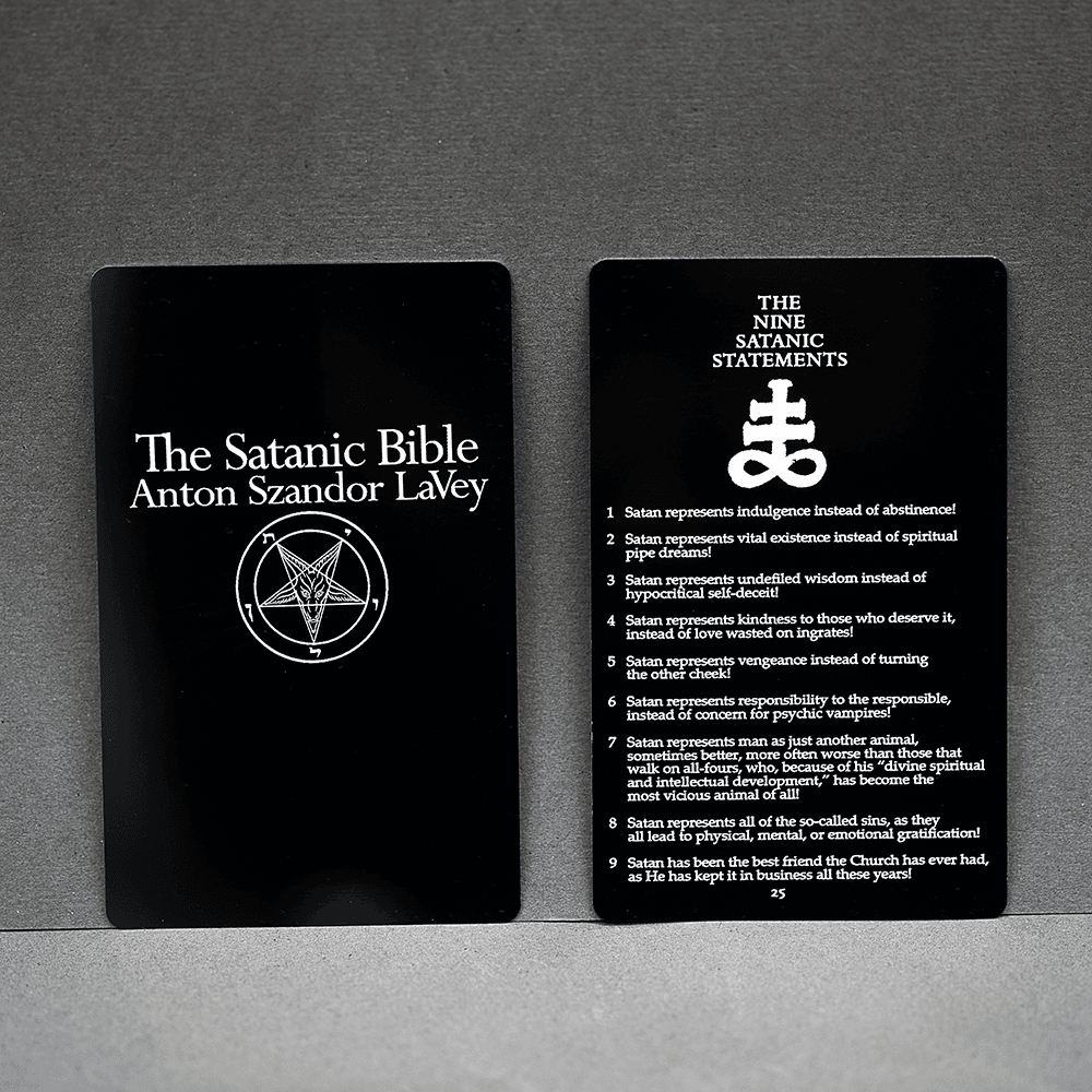The Nine Satanic Statements Bookmark - Satanme Signature Series - Satanme