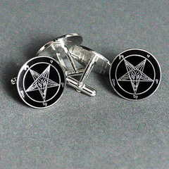 Sigil of Baphomet Cufflinks - Satanme