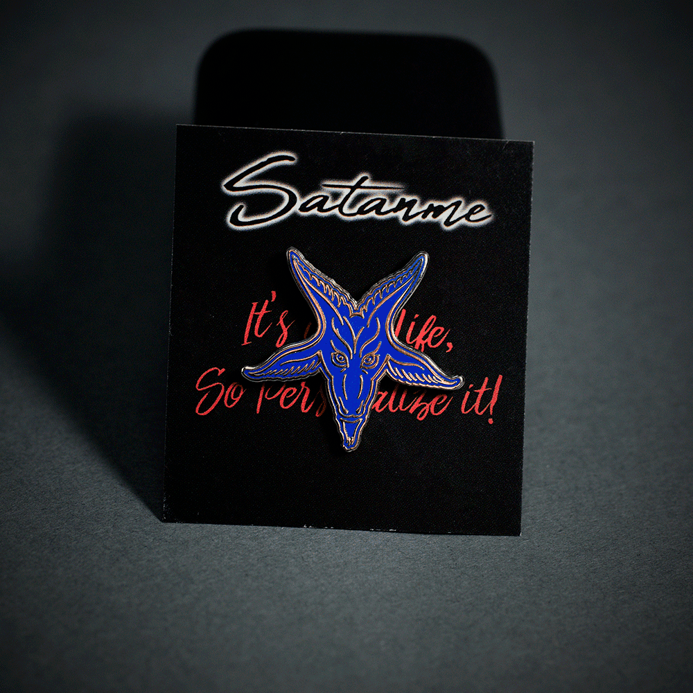 Baphomet Goats Head Pin - Satanme