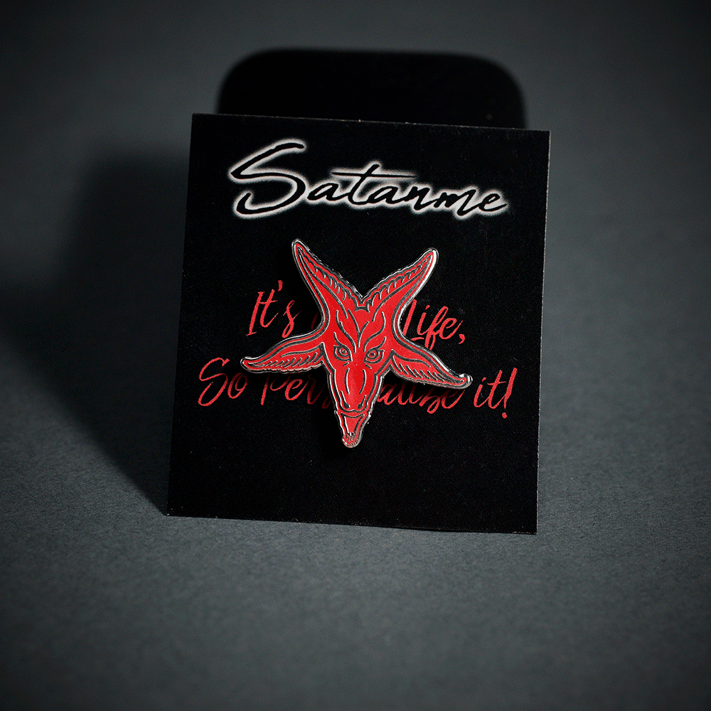 Baphomet Goats Head Pin - Satanme