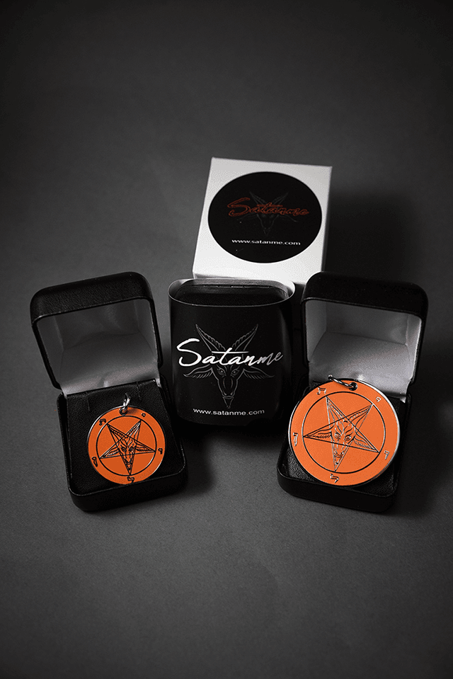 Baph-o'-lantern - Baphomet Cloisonné Medallion - Satanme