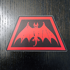 Bat Trapezoid Sticker - Satanme