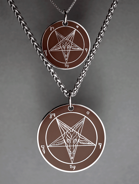 Belial's Power - Baphomet Cloisonné Medallion - Satanme