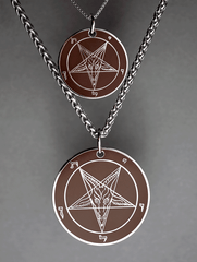Belial's Power - Baphomet Cloisonné Medallion - Satanme