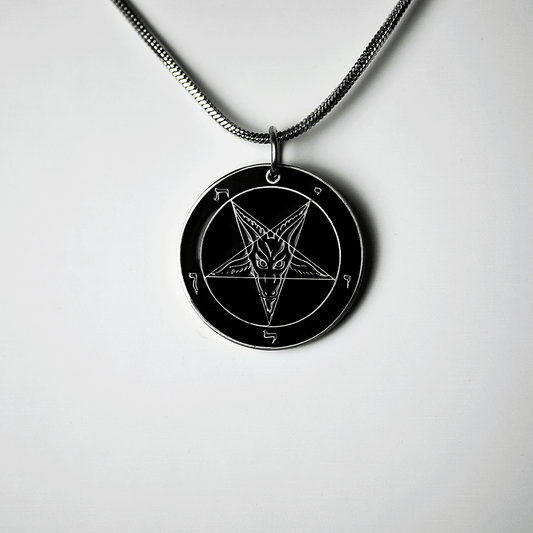 1.25 inch Baphomet Medallion - Hell Forged Steel - Satanme