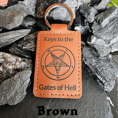 Satanme Leather Key Chain - Satanme
