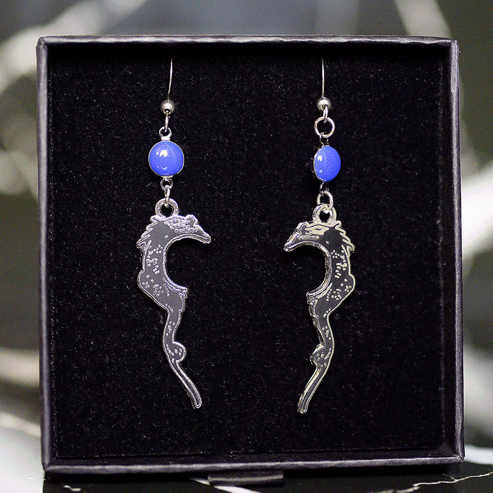 Satanic Bible Dragon Earrings - Satanme