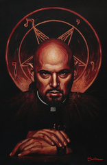 Anton LaVey Satanic Bible Print