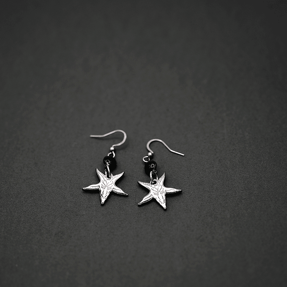 Goats Head (Baphy) Earrings - Satanme