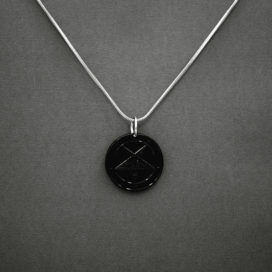 Midnight Moon - Baphomet Cloisonné Medallion - Satanme