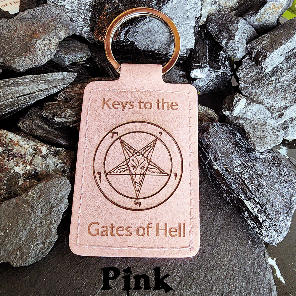 Satanme Leather Key Chain - Satanme