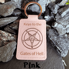 Satanme Leather Key Chain - Satanme