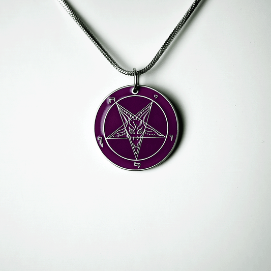 1.25 inch Baphomet Medallion - Hell Forged Steel - Satanme