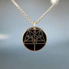 Round Order of the Trapezoid Ritual Medallion - Satanme
