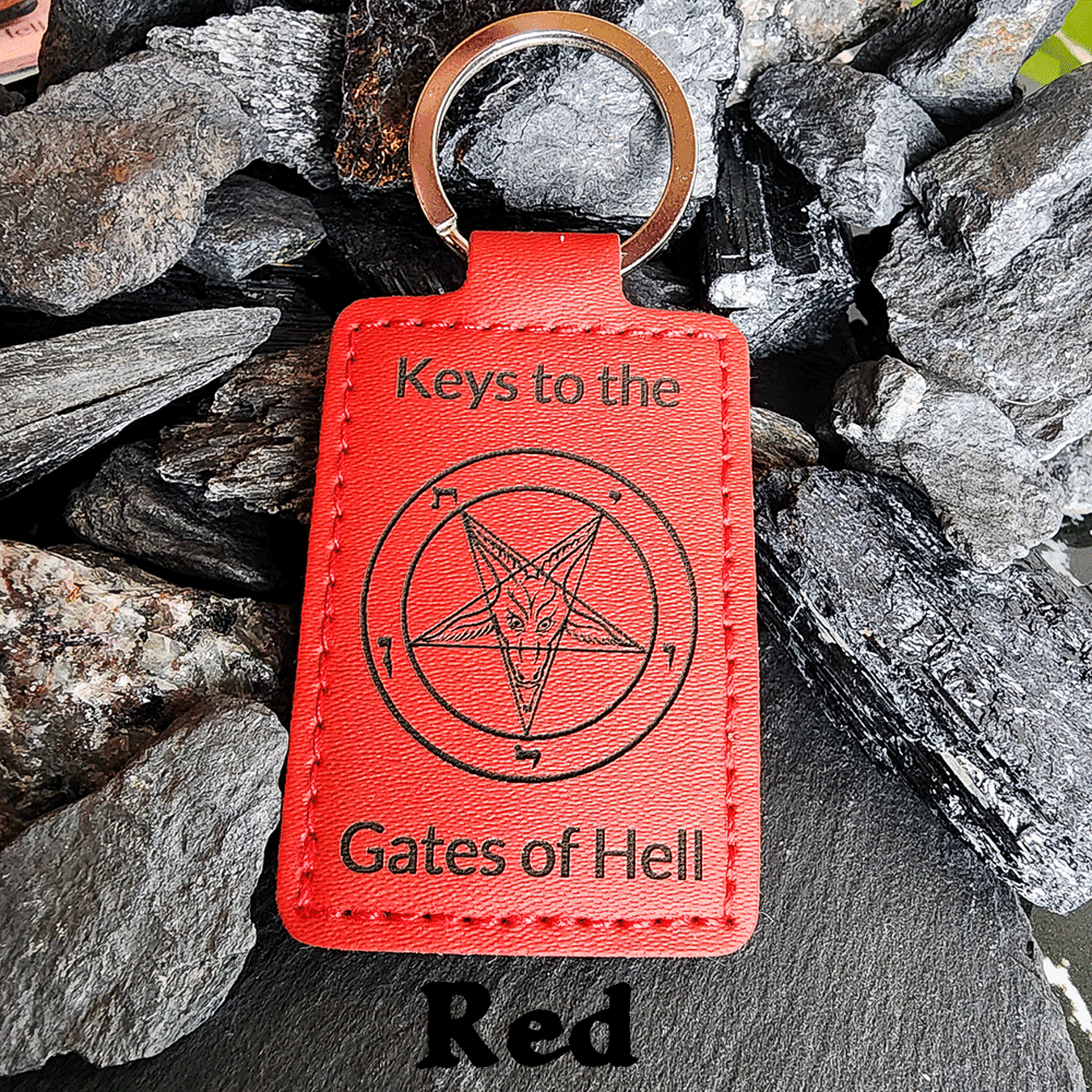 Satanme Leather Key Chain - Satanme