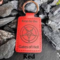 Satanme Leather Key Chain - Satanme