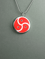 BDSM Triskelion Steel Medallion - Satanme