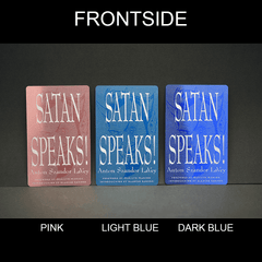 Satan Speaks Bookmark - Satanme Signature Series - Satanme