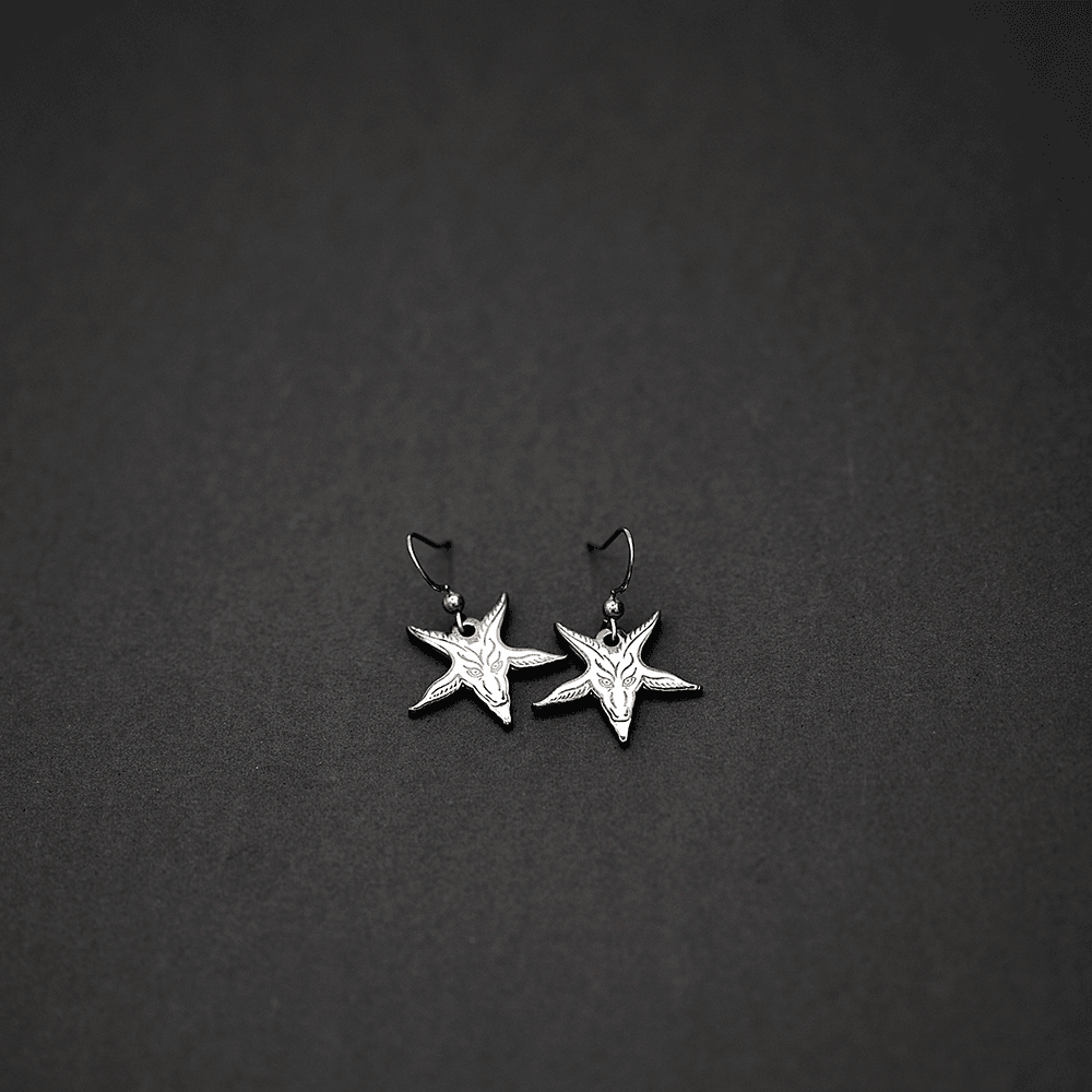 Goats Head (Baphy) Earrings - Satanme