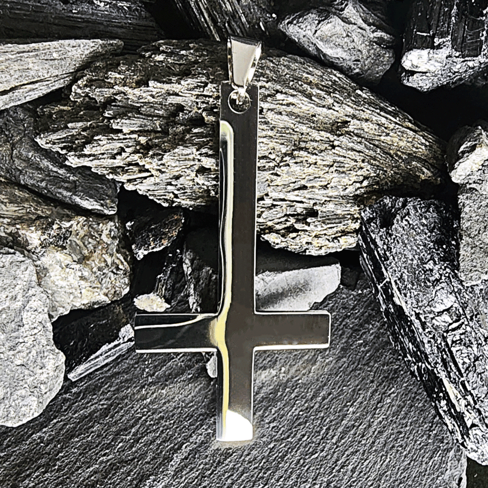 Inverted Cross Medallion - Satanme