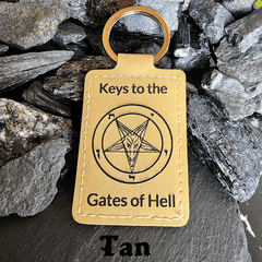 Satanme Leather Key Chain - Satanme