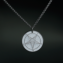 Chaos Series Baphomet Cloisonné Medallion - Satanme