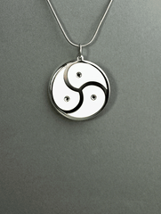 BDSM Triskelion Steel Medallion - Satanme