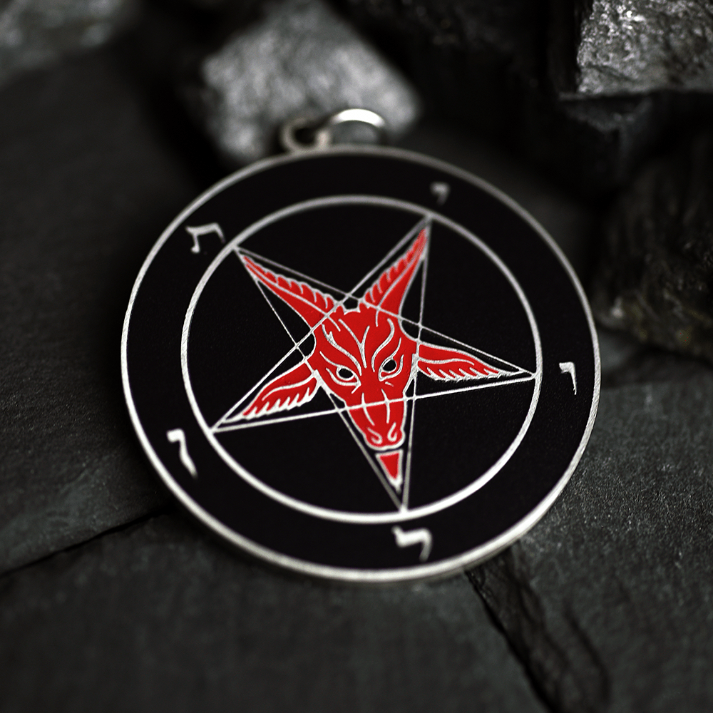 Abyssborn Baphomet - Hell Forged Steel Medallion - Satanme