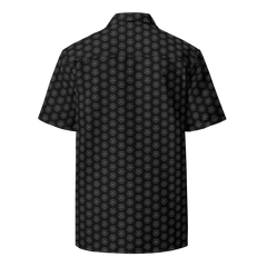 Baphomet Pattern Camp Shirt - Satanme