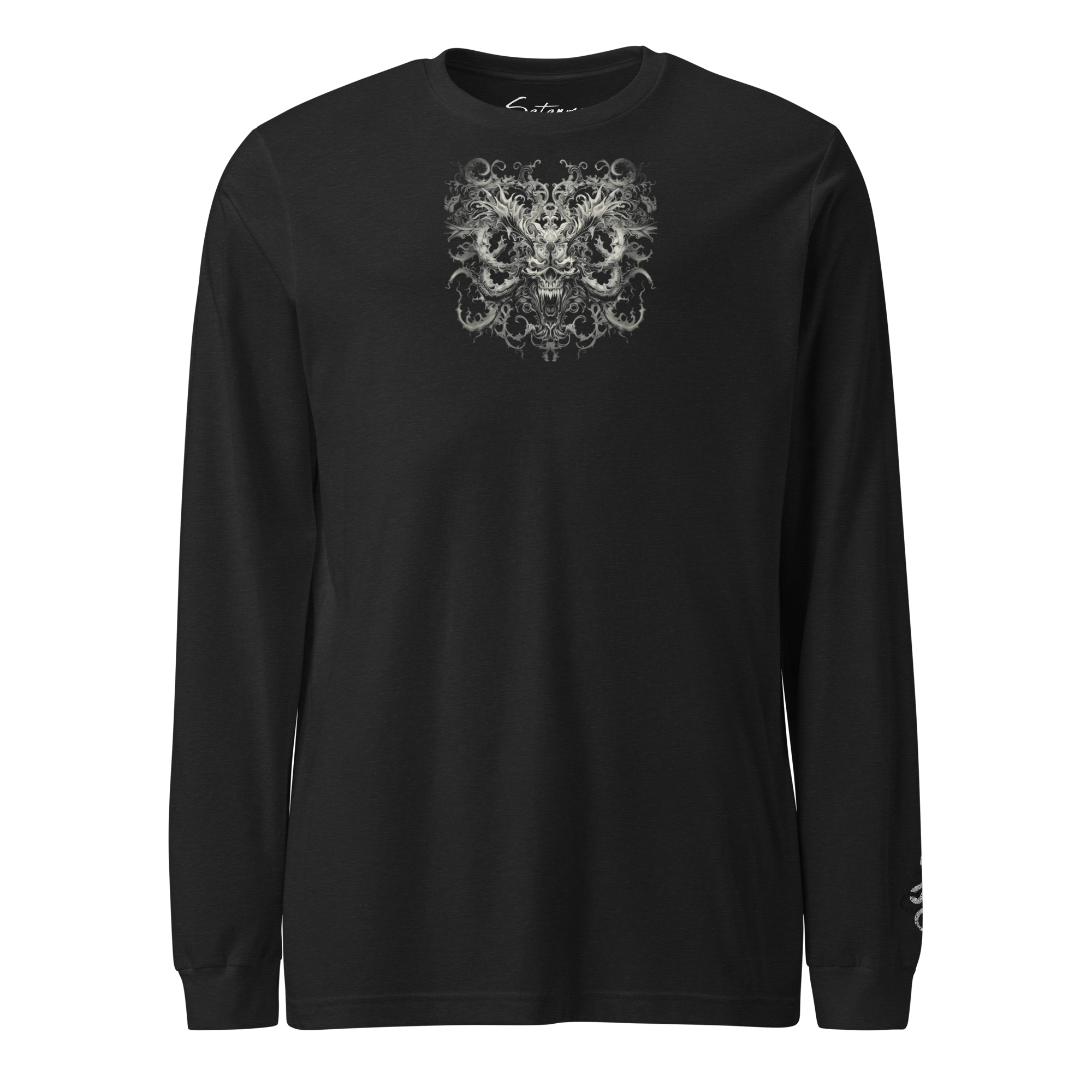 Baroque Demon Visage Long Sleeve Shirt - Satanme