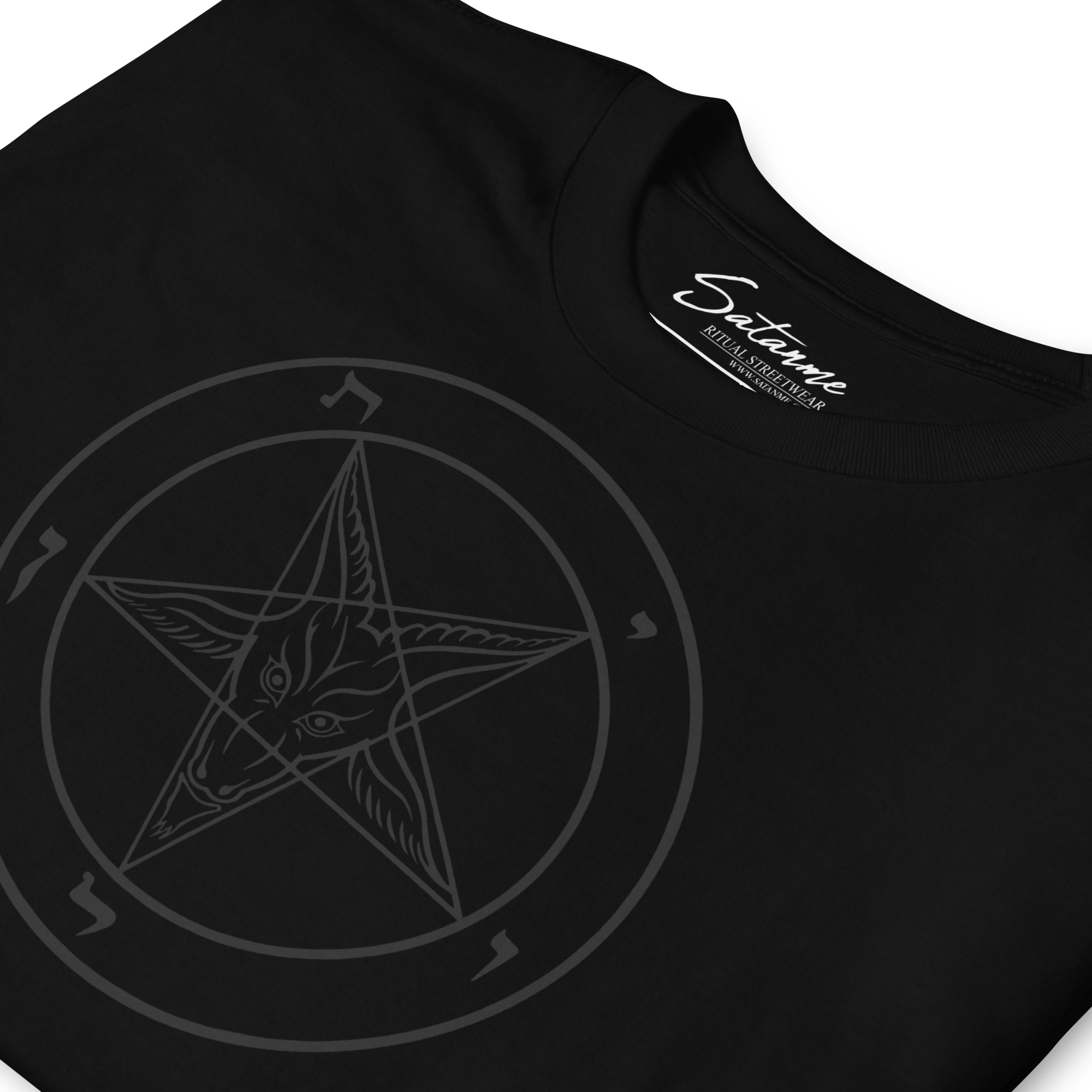 Black as Pitch Baphomet Shirt - Satanme