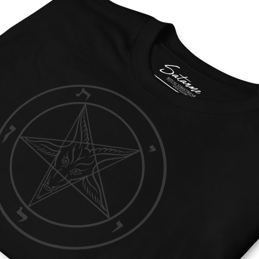 Black as Pitch Baphomet Shirt - Satanme