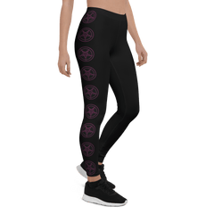 Black Satanic Bible Leggings - Satanme