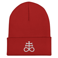 Brimstone Sigil Cuffed Beanie - Satanme
