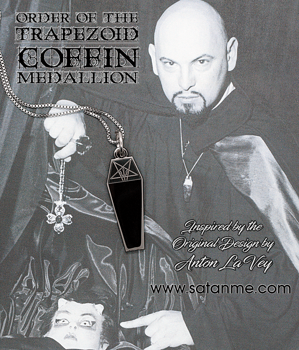 Coffin Medallion - Order of the Trapezoid - Satanme