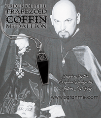 Coffin Medallion - Order of the Trapezoid - Satanme