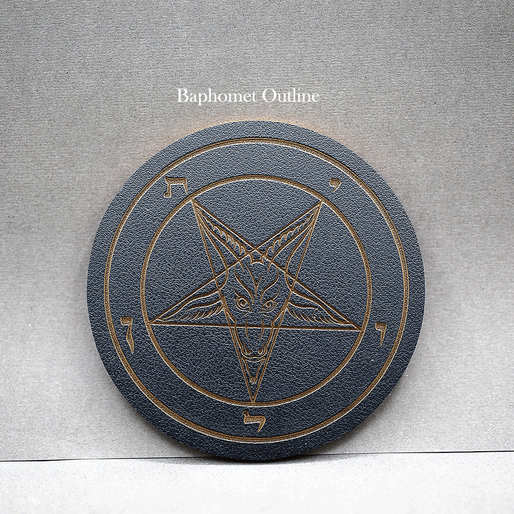 Satanme Cork & Leather Coasters - Satanme