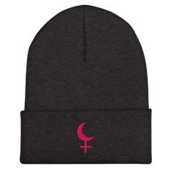Dark Moon Lilith Cuffed Beanie - Satanme