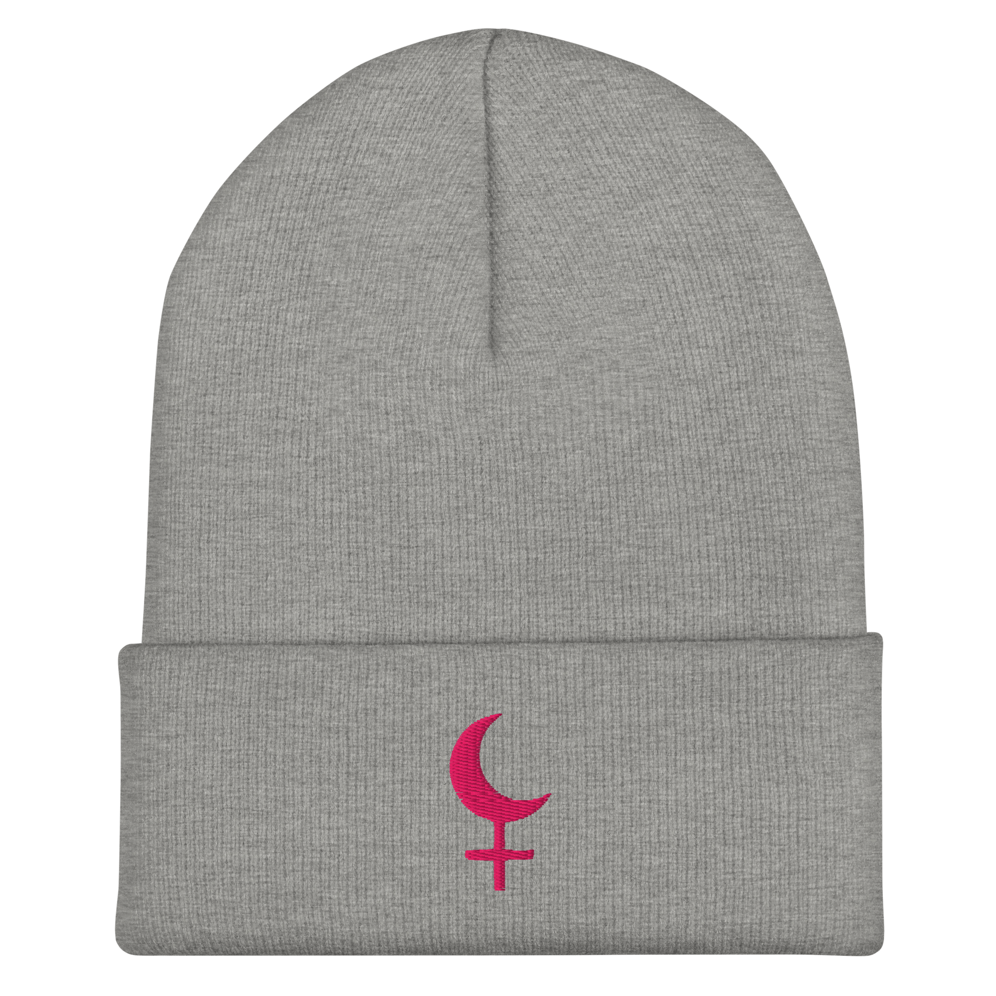 Dark Moon Lilith Cuffed Beanie - Satanme