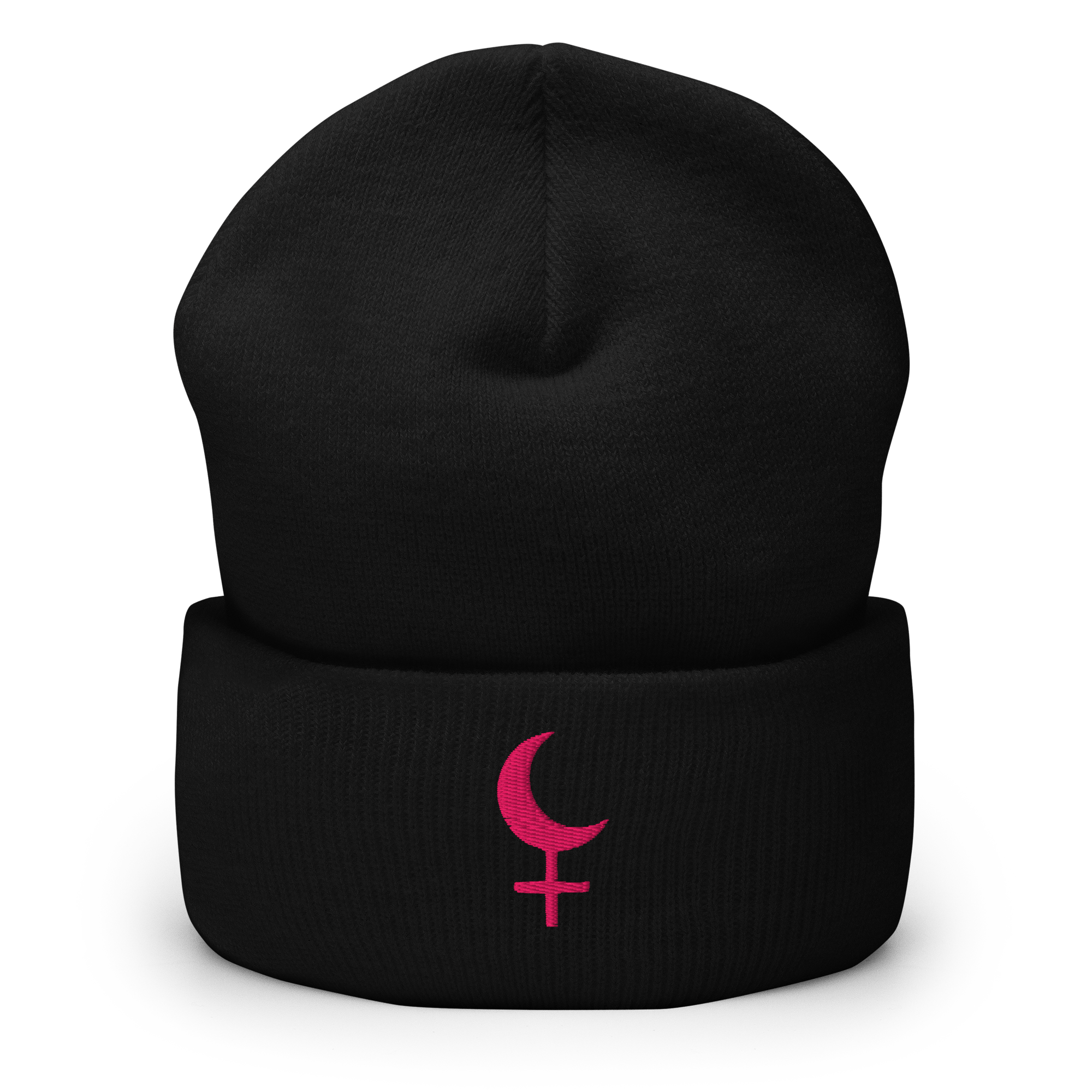 Dark Moon Lilith Cuffed Beanie - Satanme