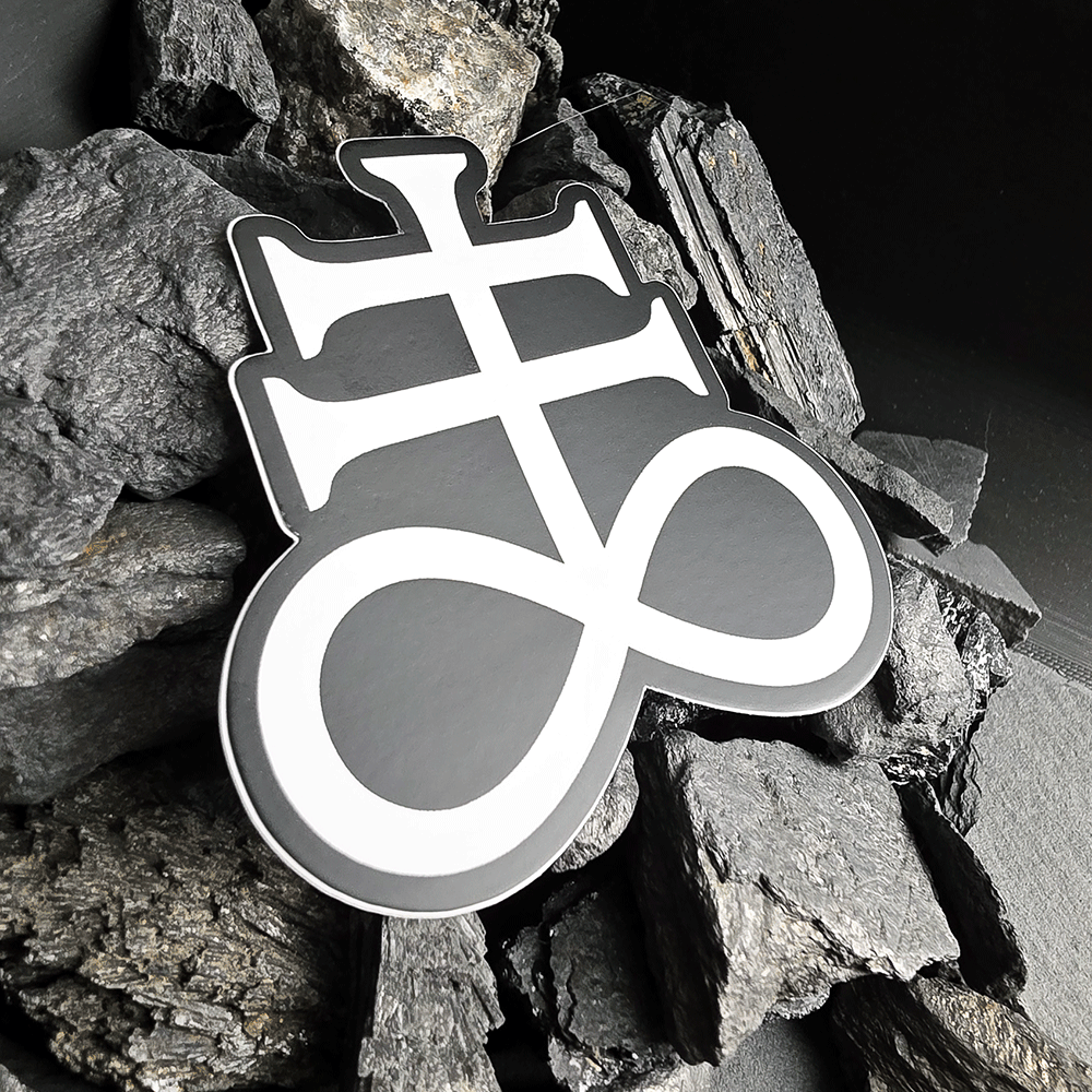 Die - Cut White Brimstone Sticker - Satanme