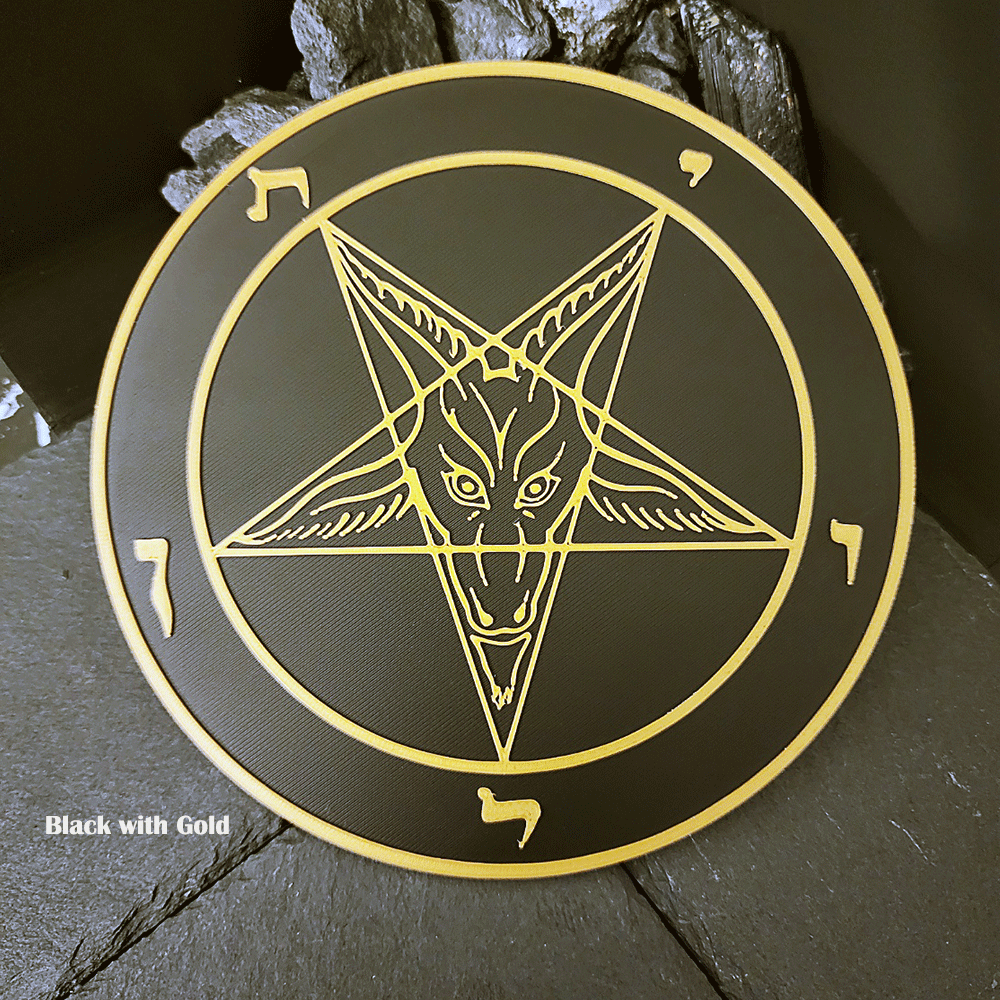 Dynamic 3D Baphomet Plaque - Satanme