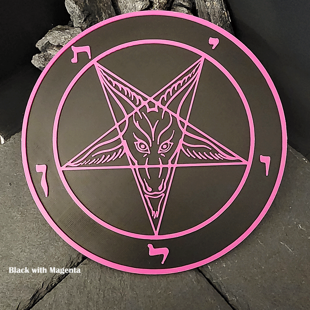 Dynamic 3D Baphomet Plaque - Satanme