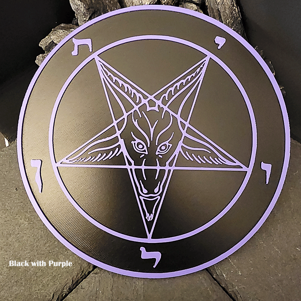 Dynamic 3D Baphomet Plaque - Satanme