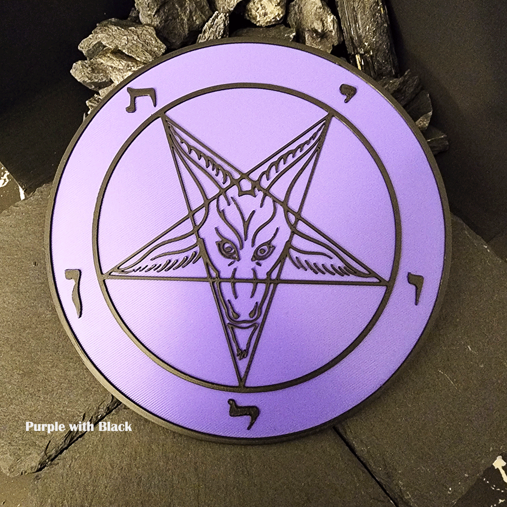 Dynamic 3D Baphomet Plaque - Satanme