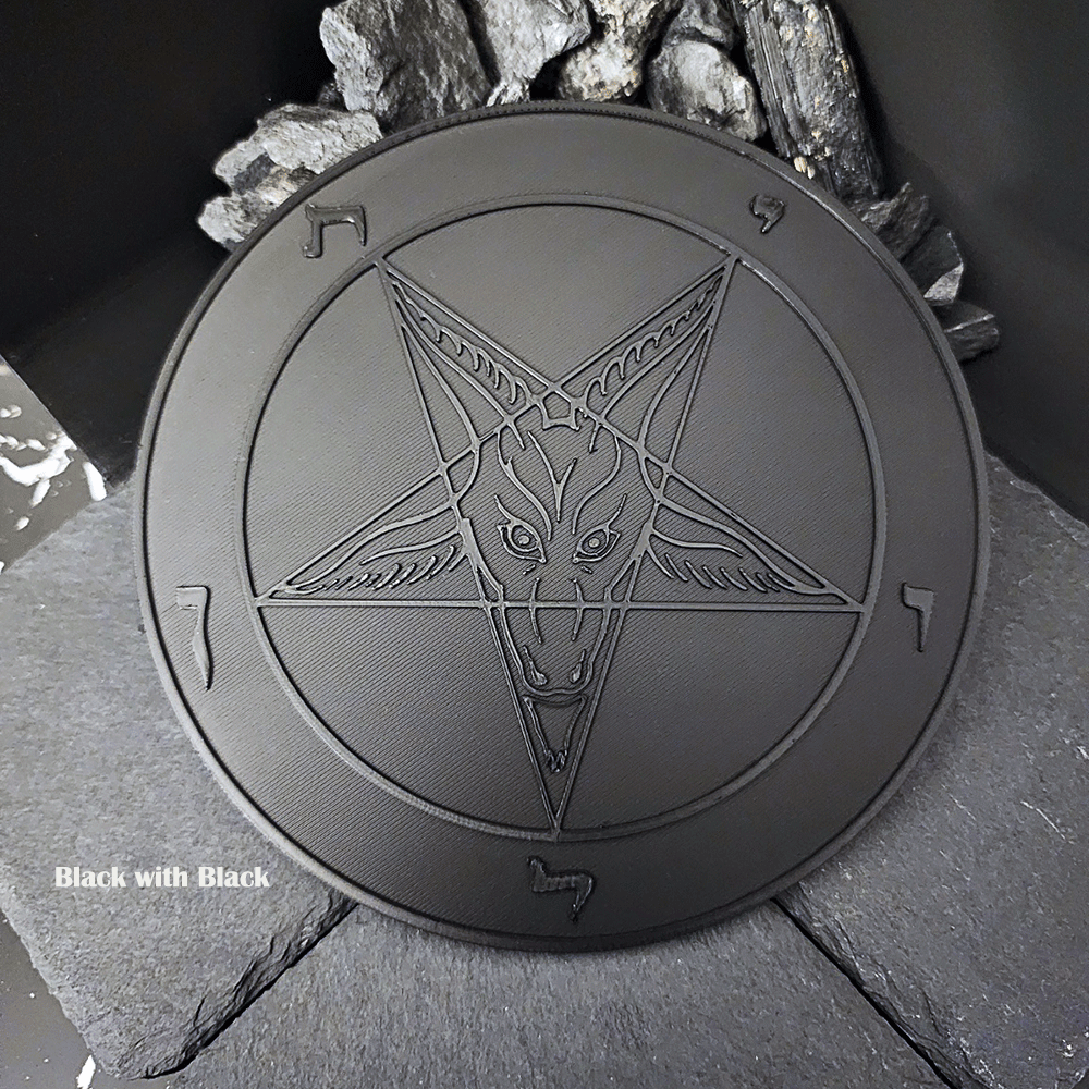 Dynamic 3D Baphomet Plaque - Satanme